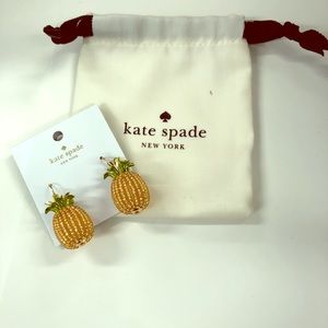 New Kate Spade pineapple drop earrings